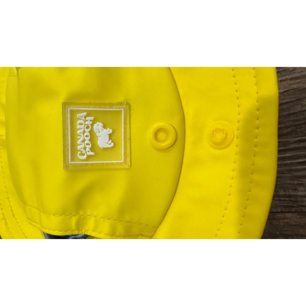 Like New Canada Pooch Torrential Tracker Yellow Dog Sun Hat Adjustable Small